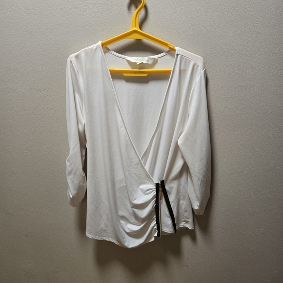 Nicki Minaj Elegant White Blouse Size XL - Picture 7 of 11